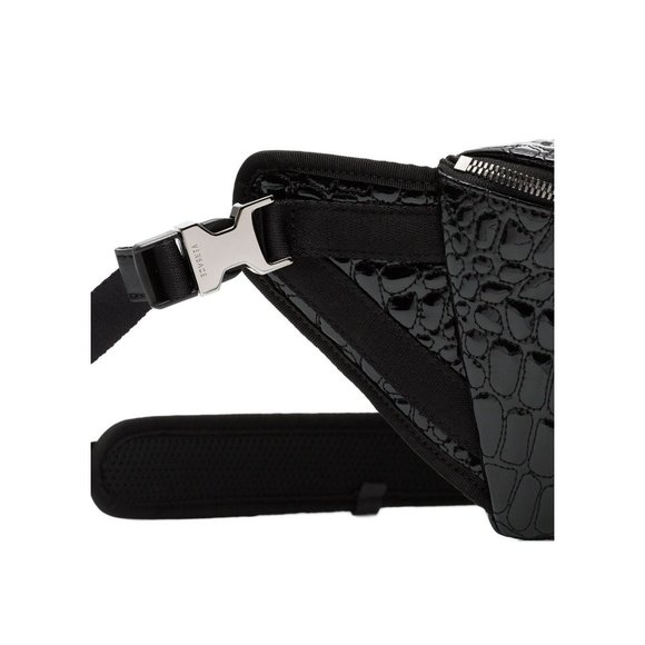 Versace Black Patent Leather Crossbody Bag - Picture 5 of 7